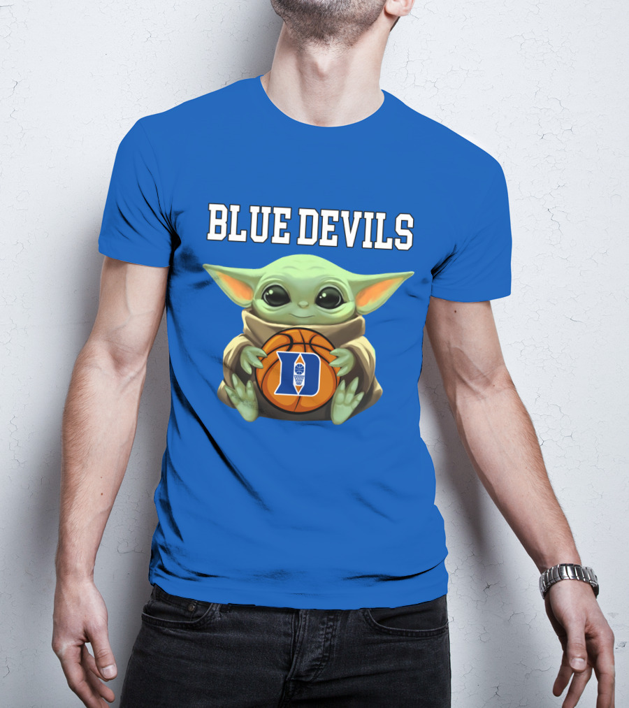 Baby Yoda Blue Devils Basketball T-Shirt