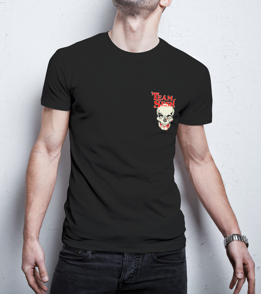 Team Sesh Skull Faces Of Sesh Pullover Hood T-Shirt
