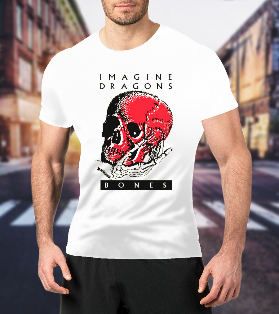 IMAGINE DRAGONS BONES Skull T-Shirt