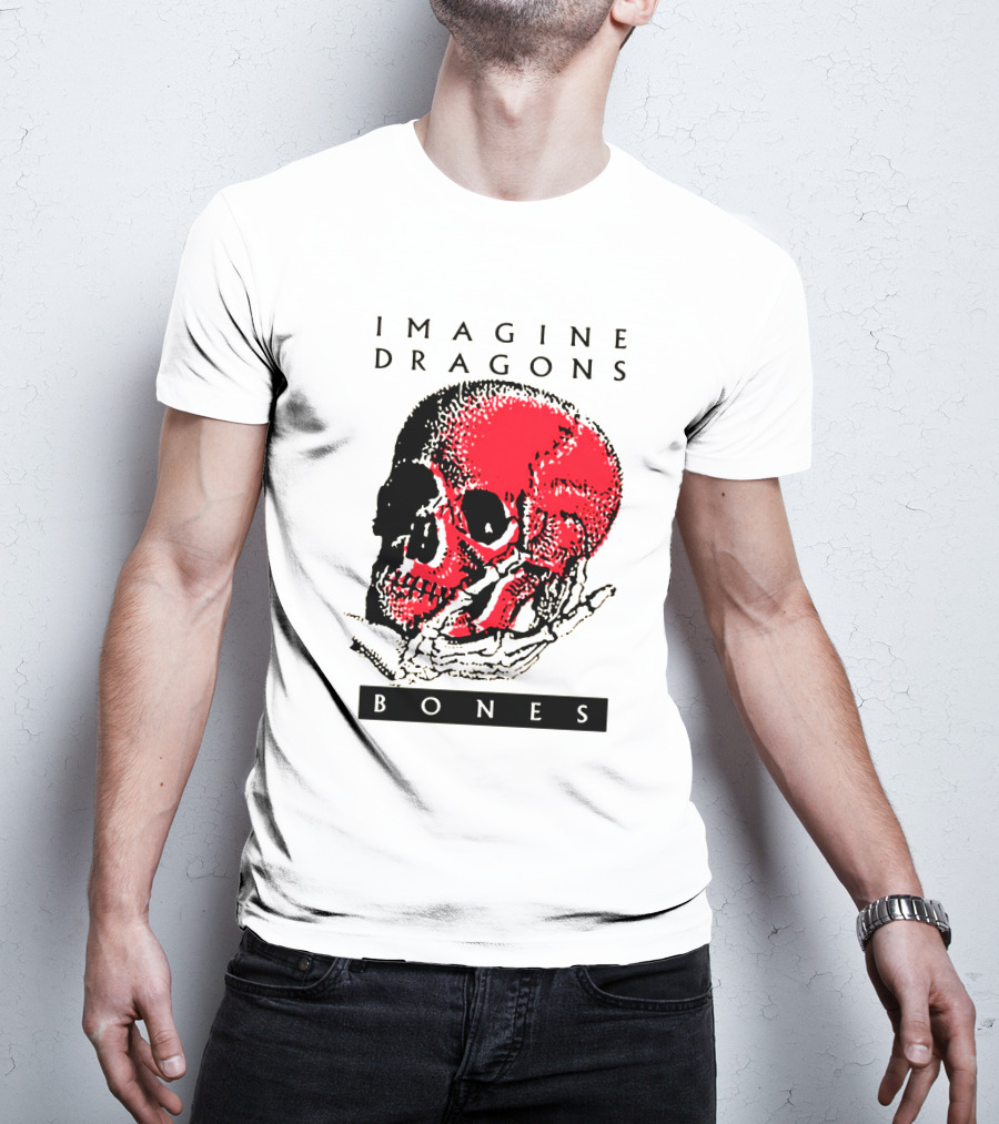 IMAGINE DRAGONS BONES Skull T-Shirt