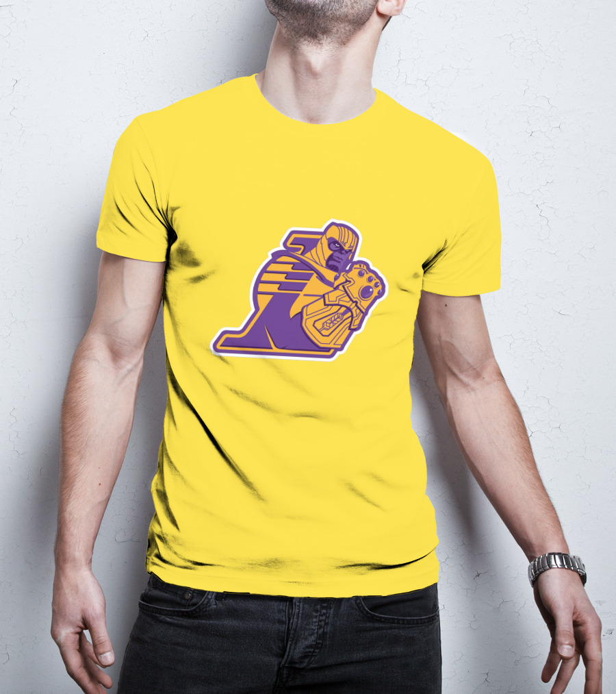 LA Lakers Thanos Infinity Gauntlet Mashup T-Shirt