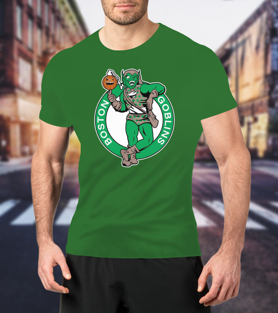 Boston Goblins Halloween Basketball Crossover T-Shirt