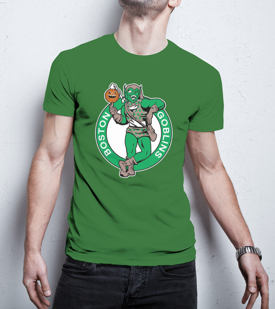 Boston Goblins Halloween Basketball Crossover T-Shirt
