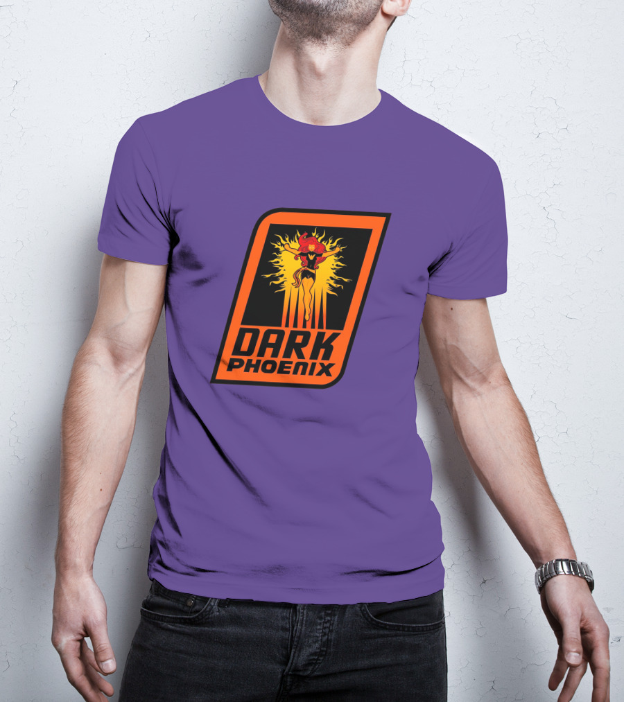 Dark Phoenix NBA X-Men Crossover Logo Design With Fiery Character T-Shirt