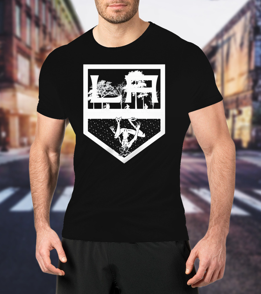 LA NHL Stranger Things Demogorgon T-Shirt