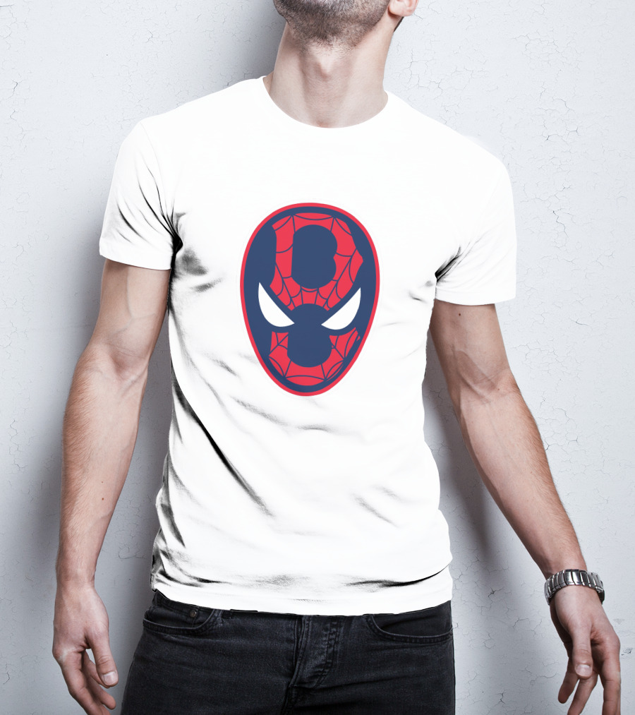 Boston Spider Sox MLB Web Pattern Mask T-Shirt