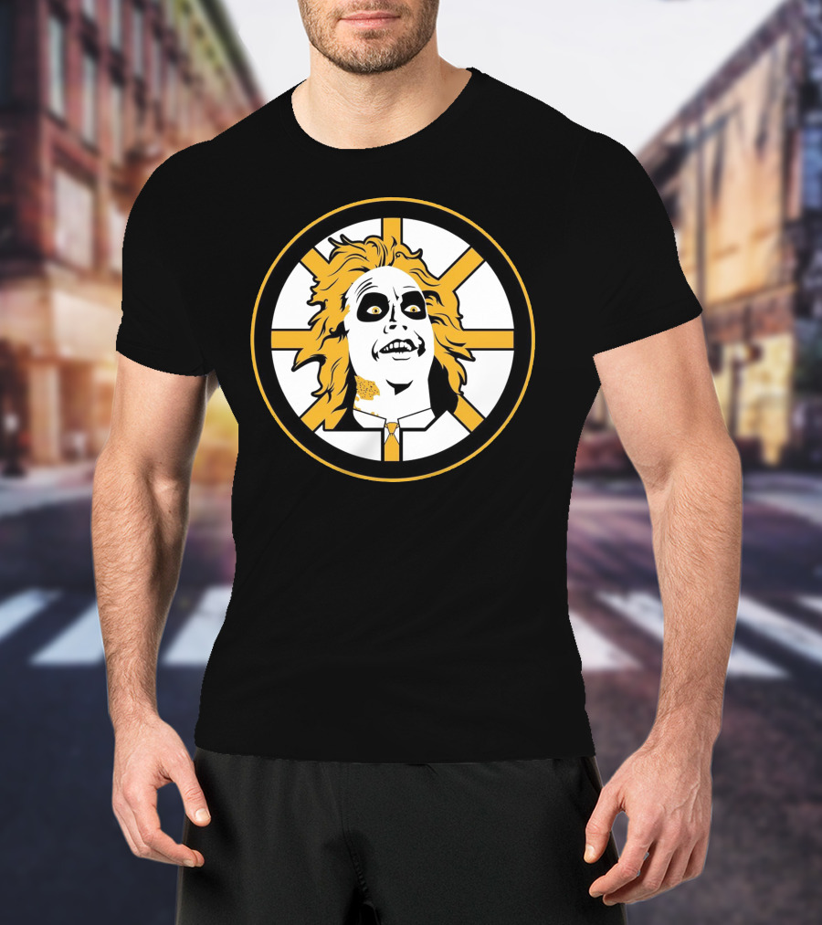 Boston Bruins Beetlejuice Horror NHL T-Shirt