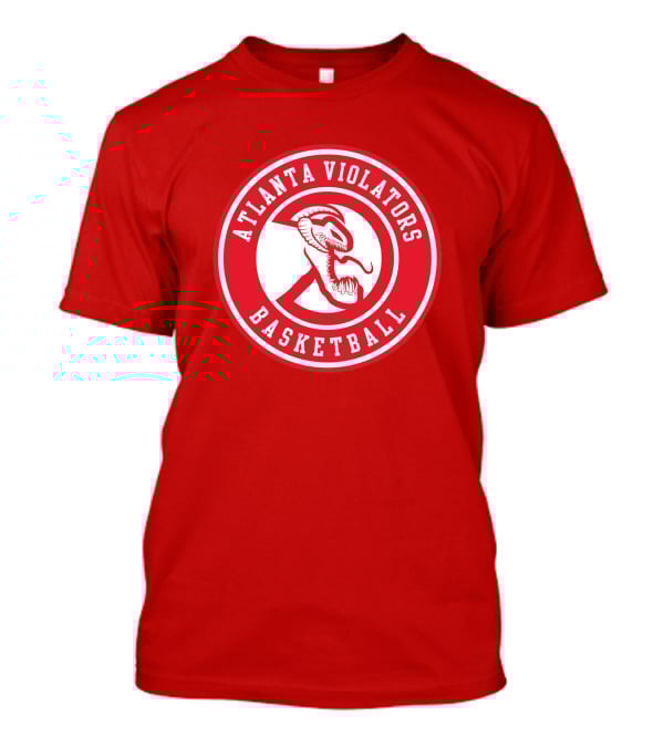 Atlanta Violators Basketball Red Snake Logo NBA T-Shirt