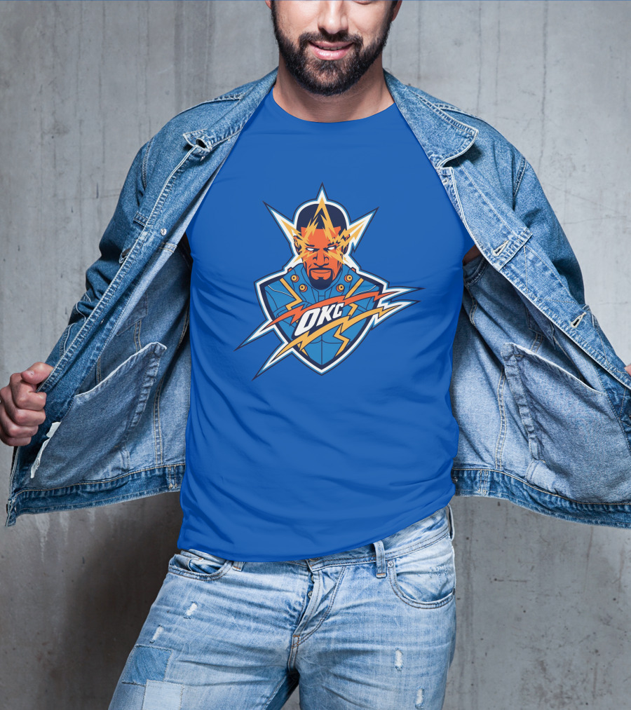 OKC Electro NBA Thunder Inspired T-Shirt