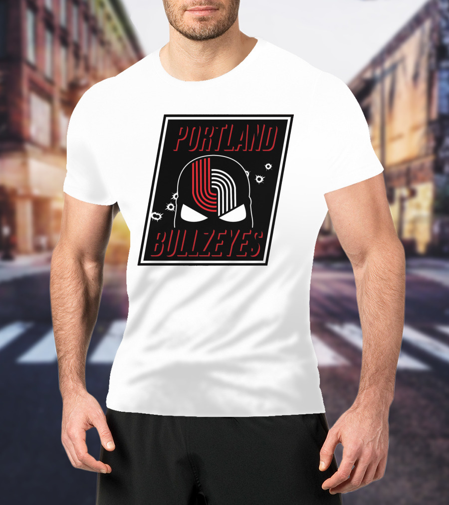 Portland Trail Bullzeyes NBA Basketball Emblem T-Shirt