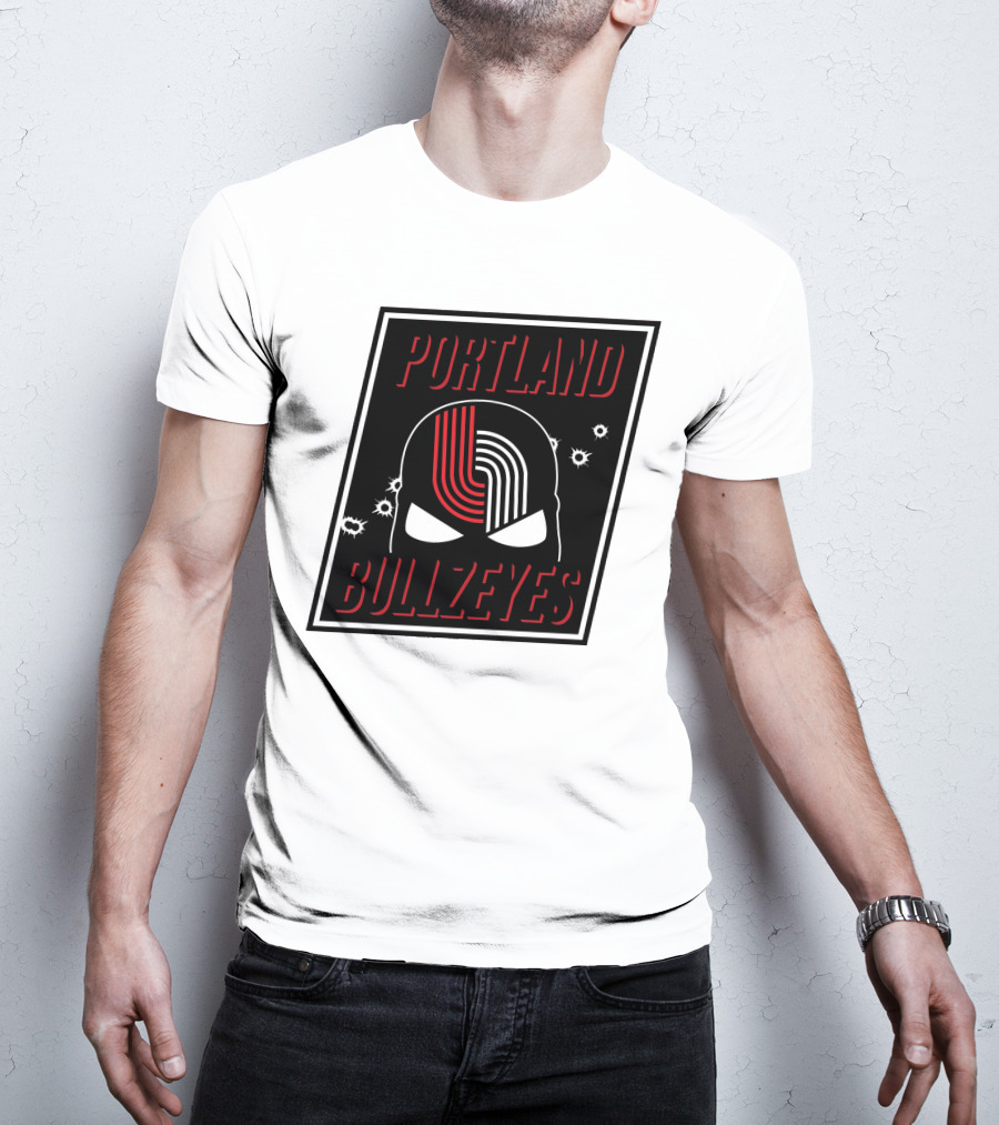 Portland Trail Bullzeyes NBA Basketball Emblem T-Shirt