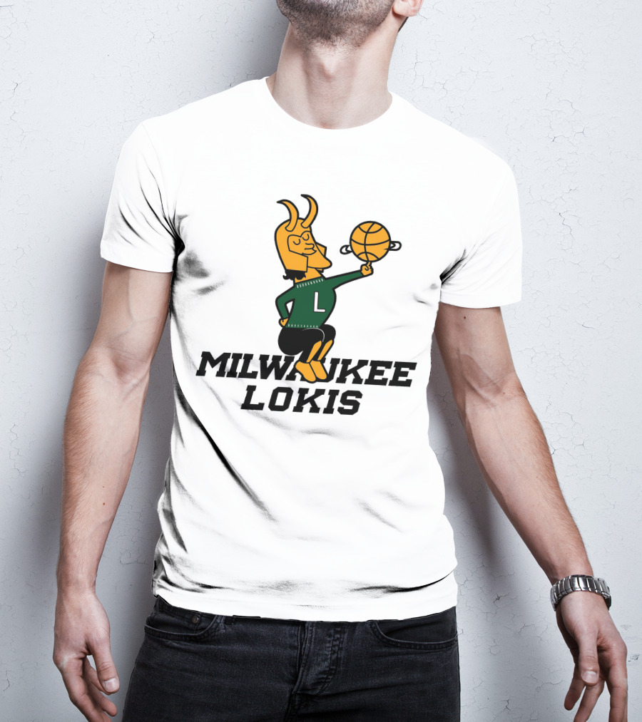 Milwaukee Lokis NBA Basketball Crossover Concept T-Shirt