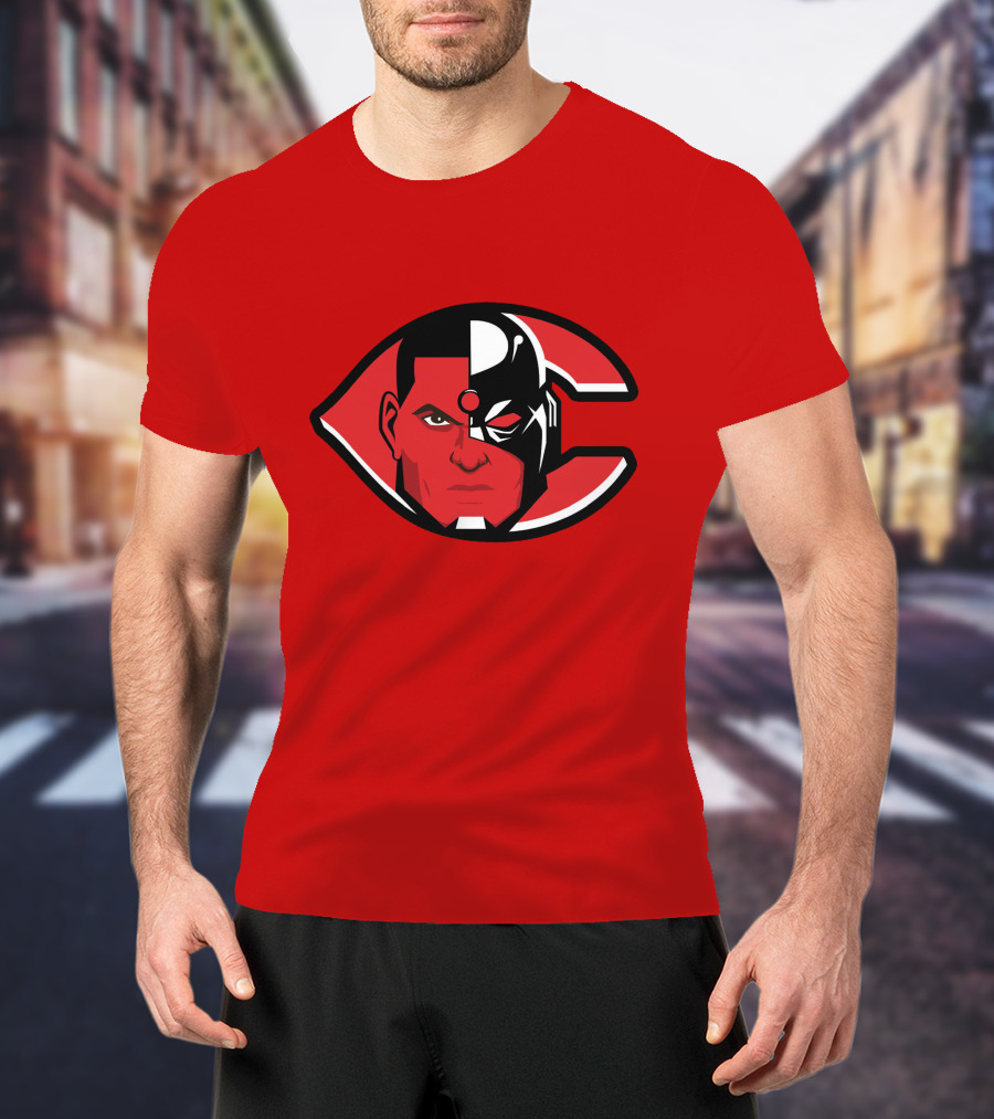 Cincinnati Cyborgs MLB Logo Face T-Shirt