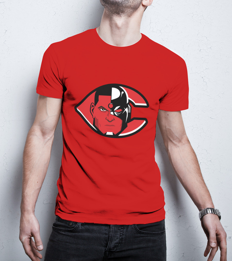 Cincinnati Cyborgs MLB Logo Face T-Shirt