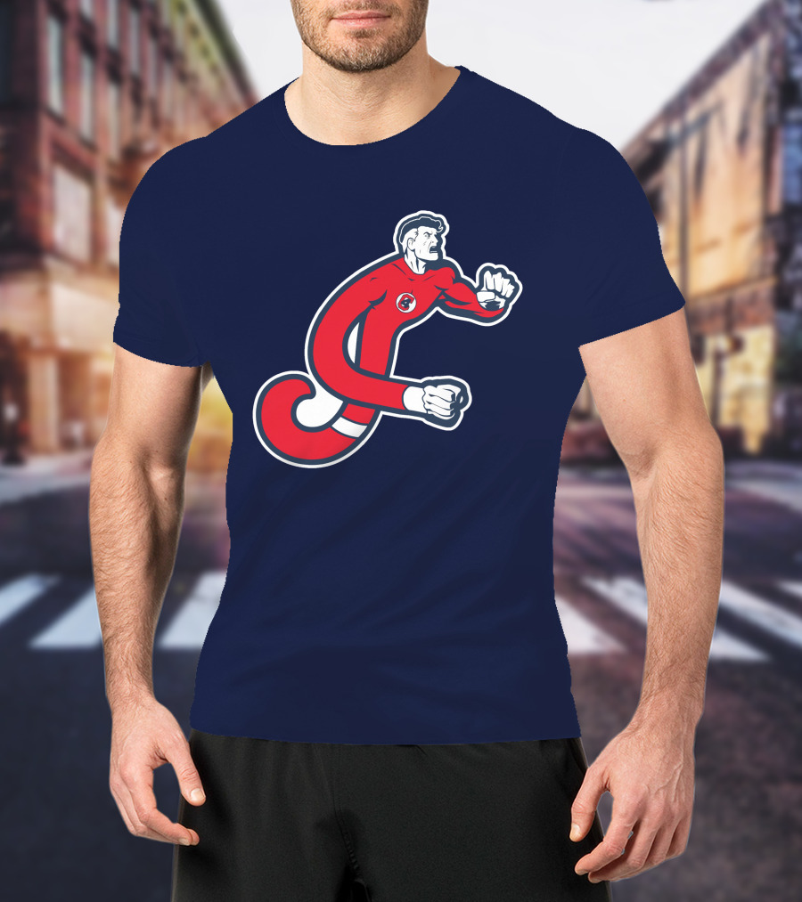 Cleveland Mr. Fantastics MLB Stretching Superhero T-Shirt