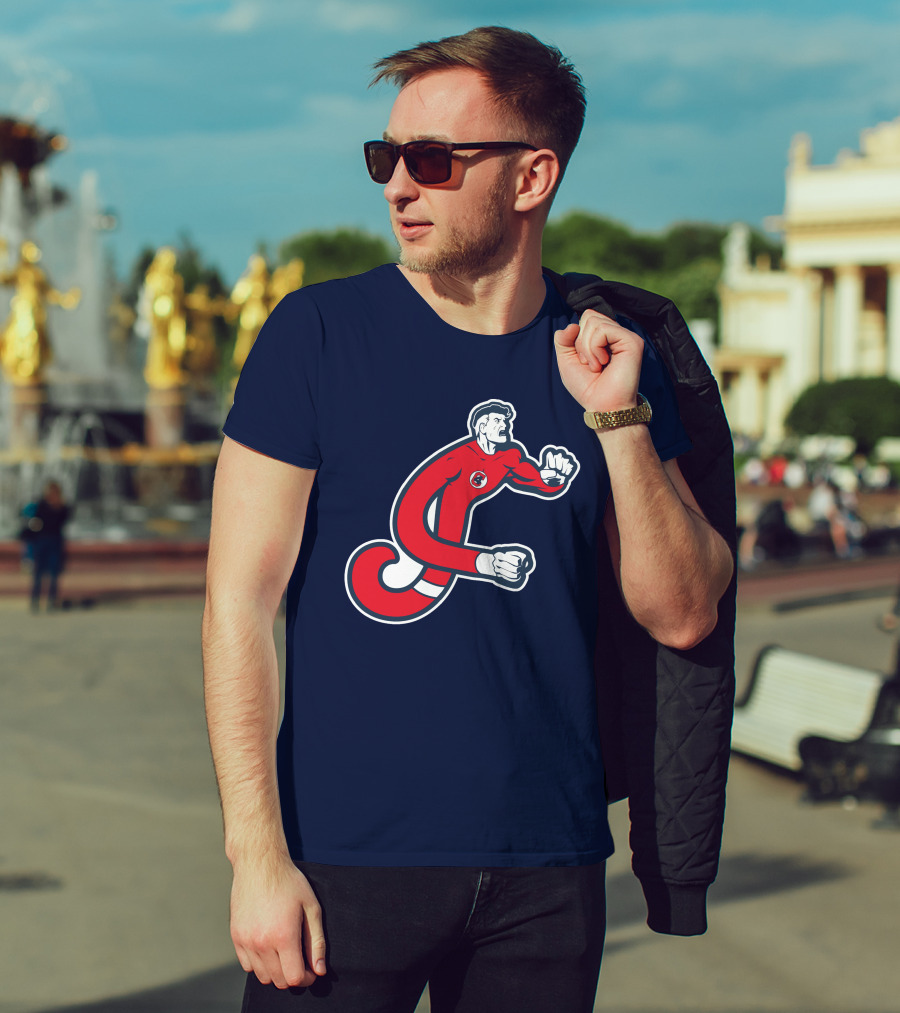 Cleveland Mr. Fantastics MLB Stretching Superhero T-Shirt