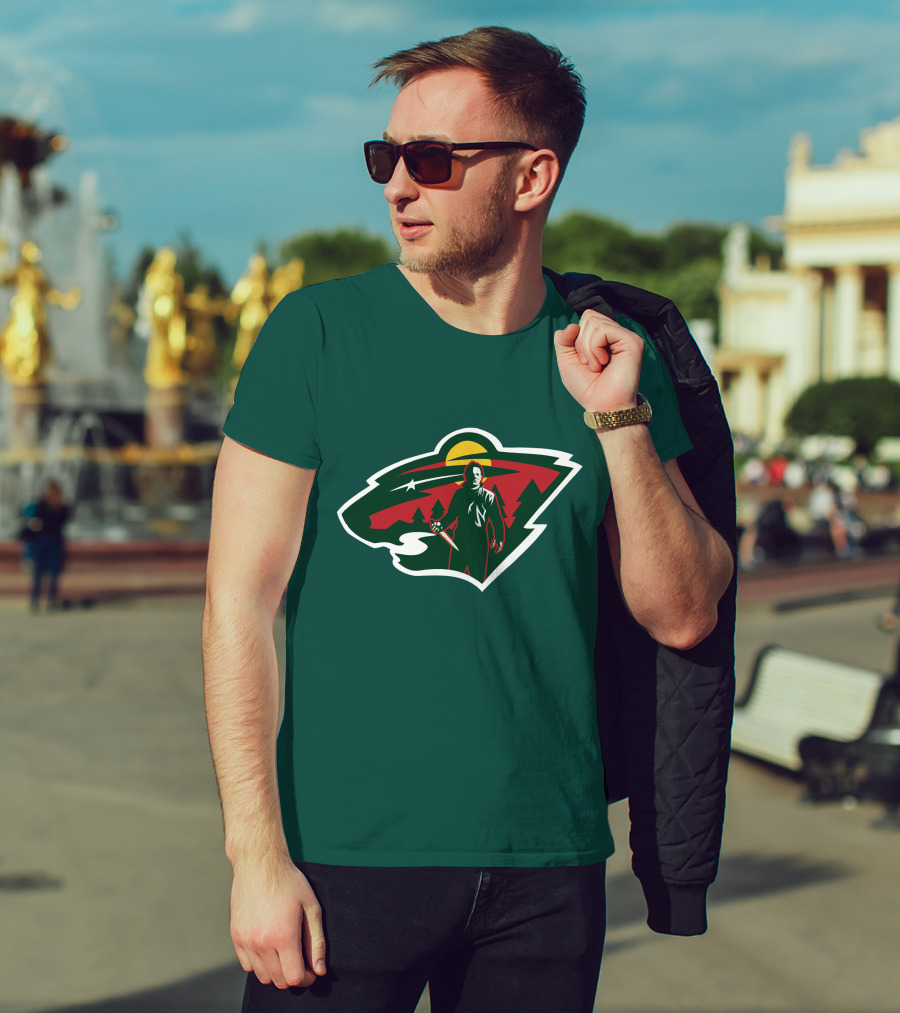 Minnesota Wild Michael Myers NHL Crossover T-Shirt