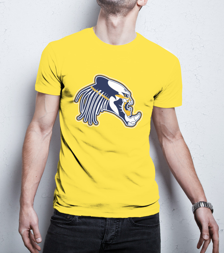 Nashville Predators Logo Iconic Saber-Tooth Tiger Head T-Shirt