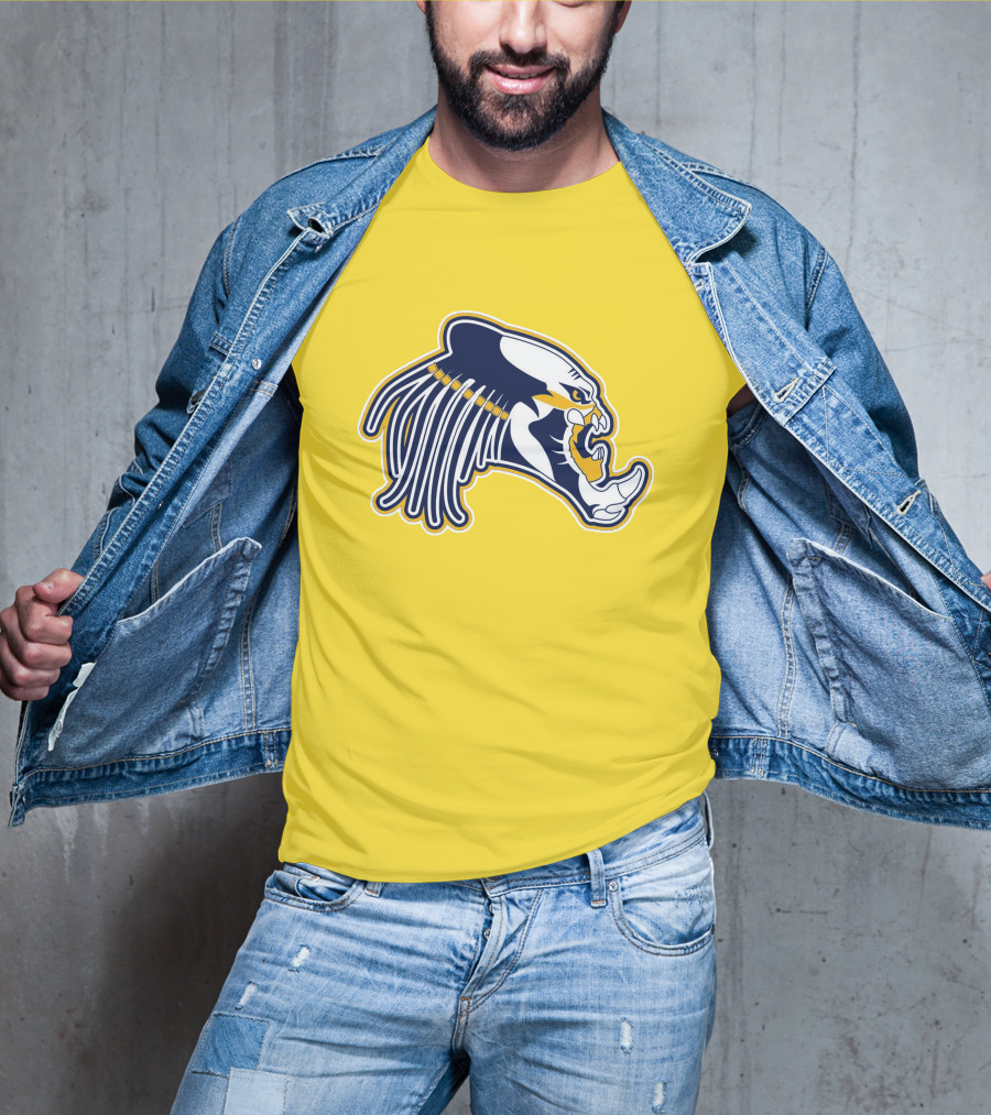 Nashville Predators Logo Iconic Saber-Tooth Tiger Head T-Shirt