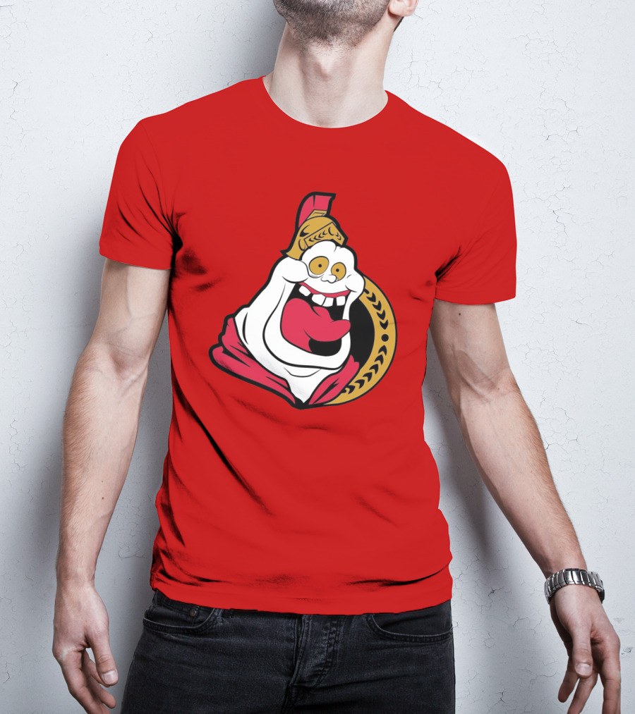 Ottawa Slimers Ghost Glowing Roman Hockey T-Shirt