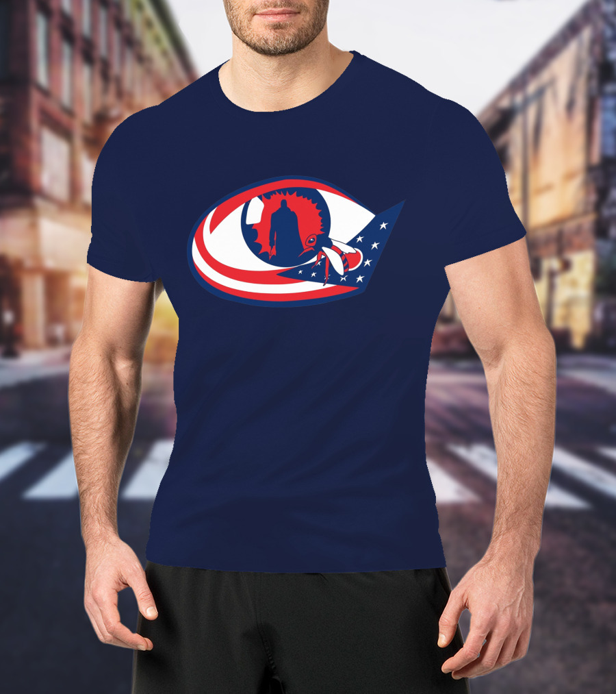 Columbus Candymans American Flag Eye And Bee T-Shirt