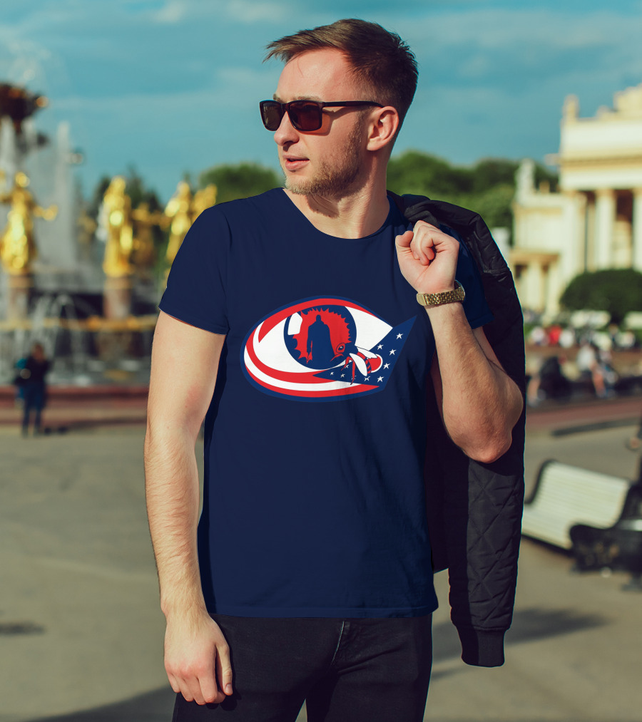 Columbus Candymans American Flag Eye And Bee T-Shirt