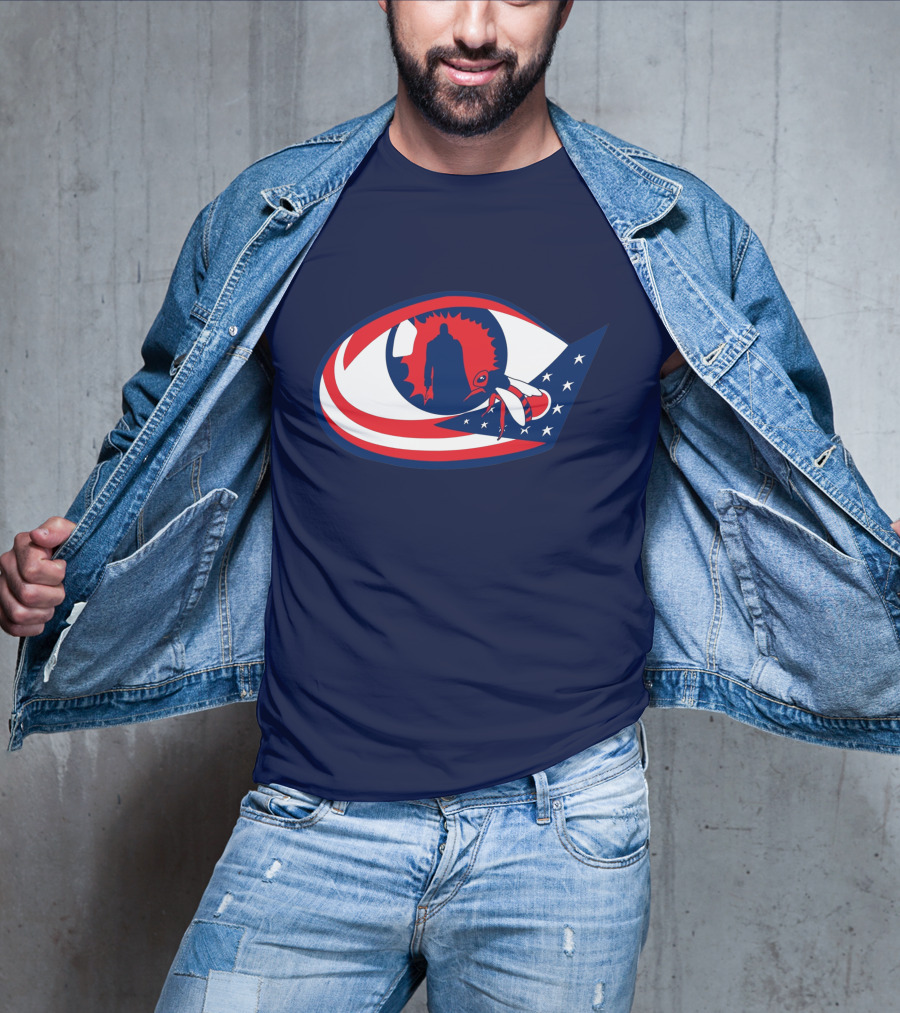 Columbus Candymans American Flag Eye And Bee T-Shirt