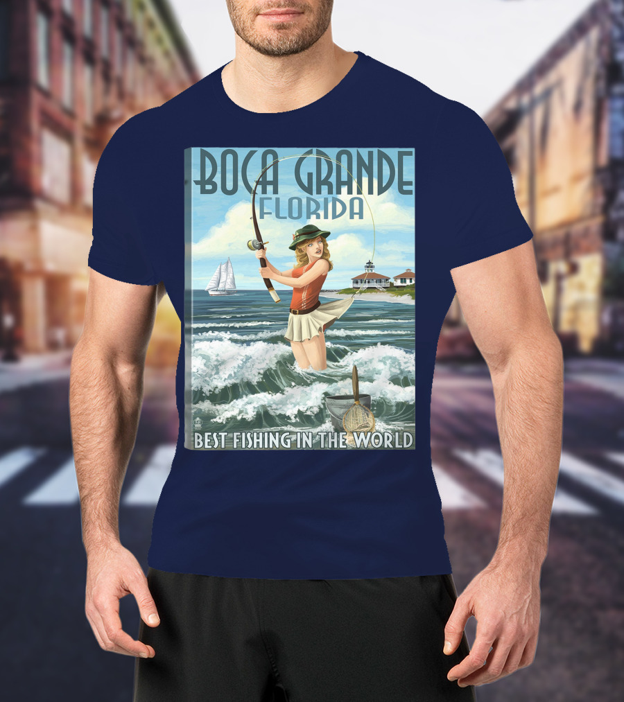 Boca Grande Florida Best Fishing In The World T-Shirt