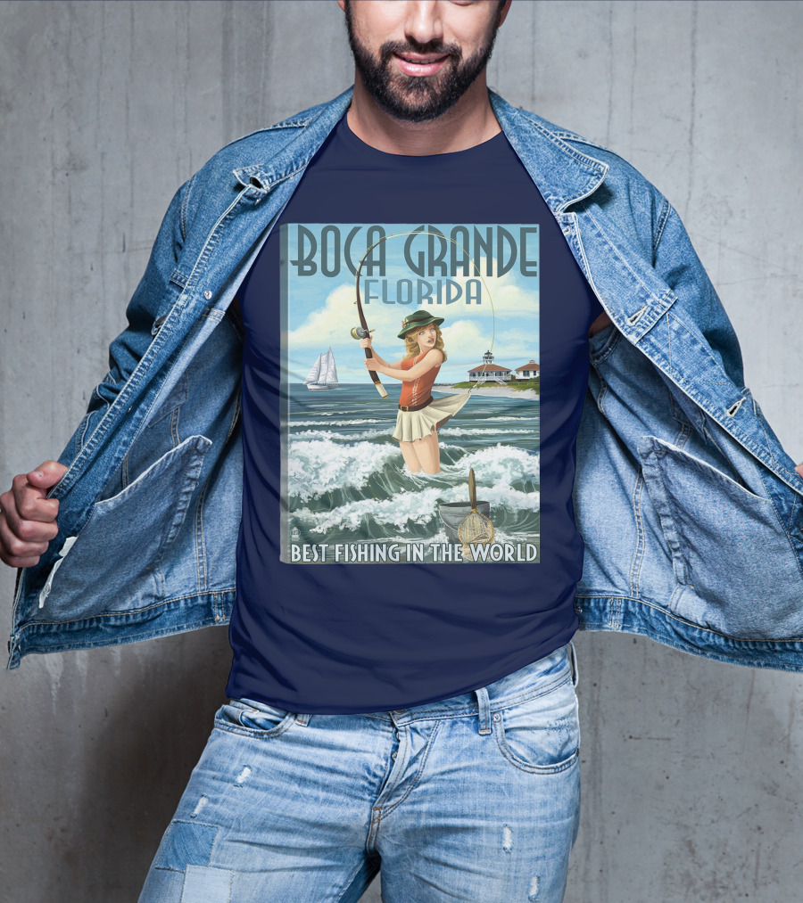 Boca Grande Florida Best Fishing In The World T-Shirt