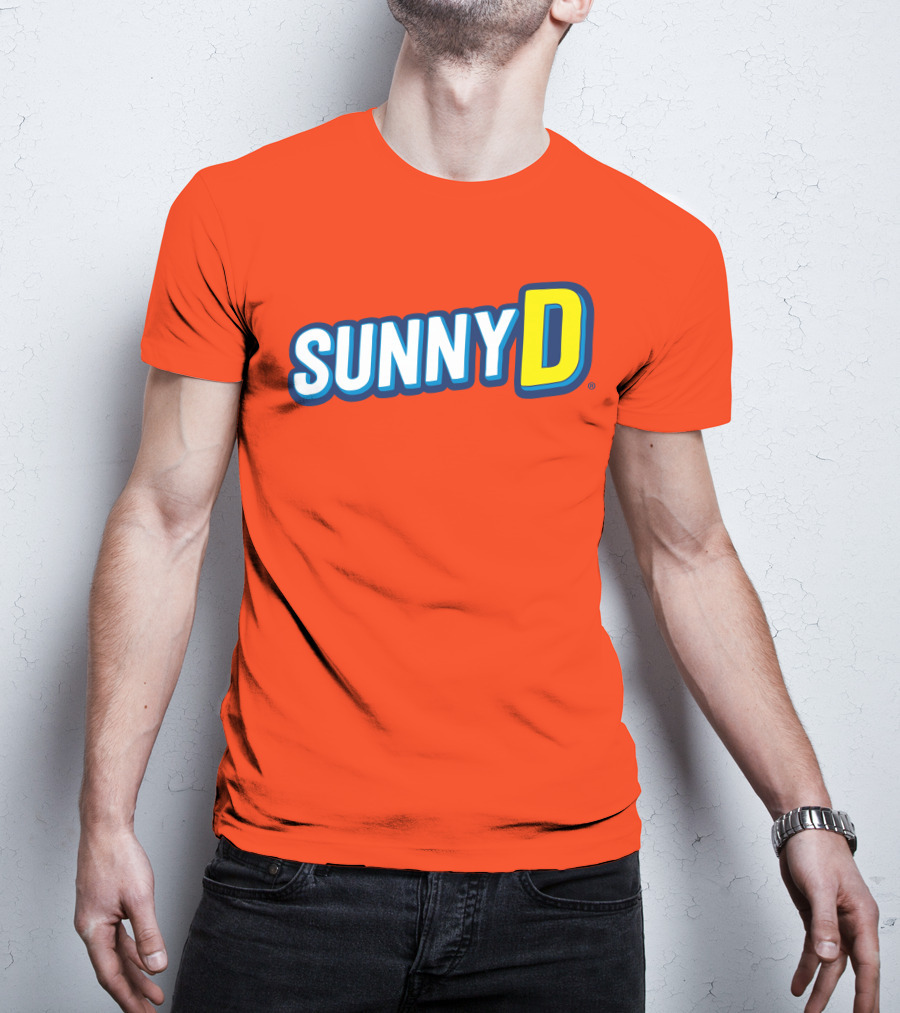 SUNNYD Retro Logo Bright Orange T-Shirt