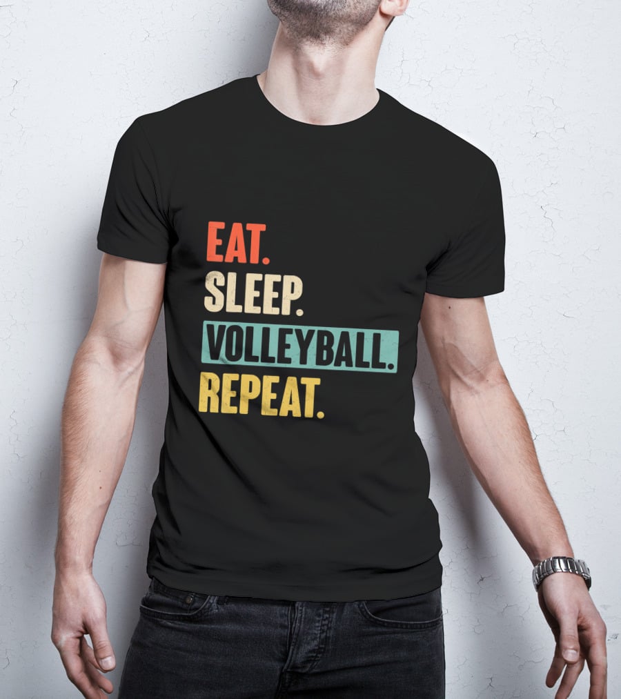 Eat Sleep Volleyball Repeat Vintage Volleyball Classic T-Shirt
