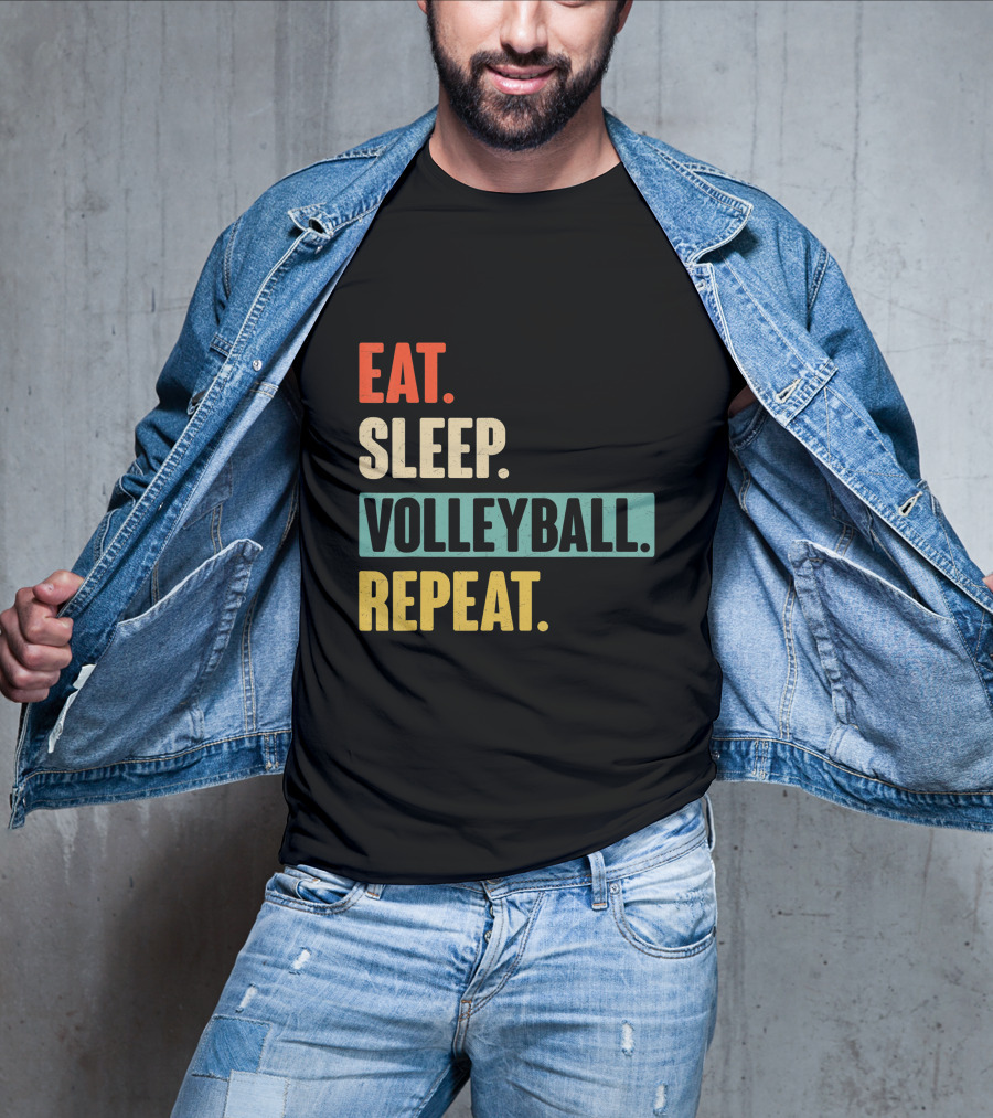Eat Sleep Volleyball Repeat Vintage Volleyball Classic T-Shirt