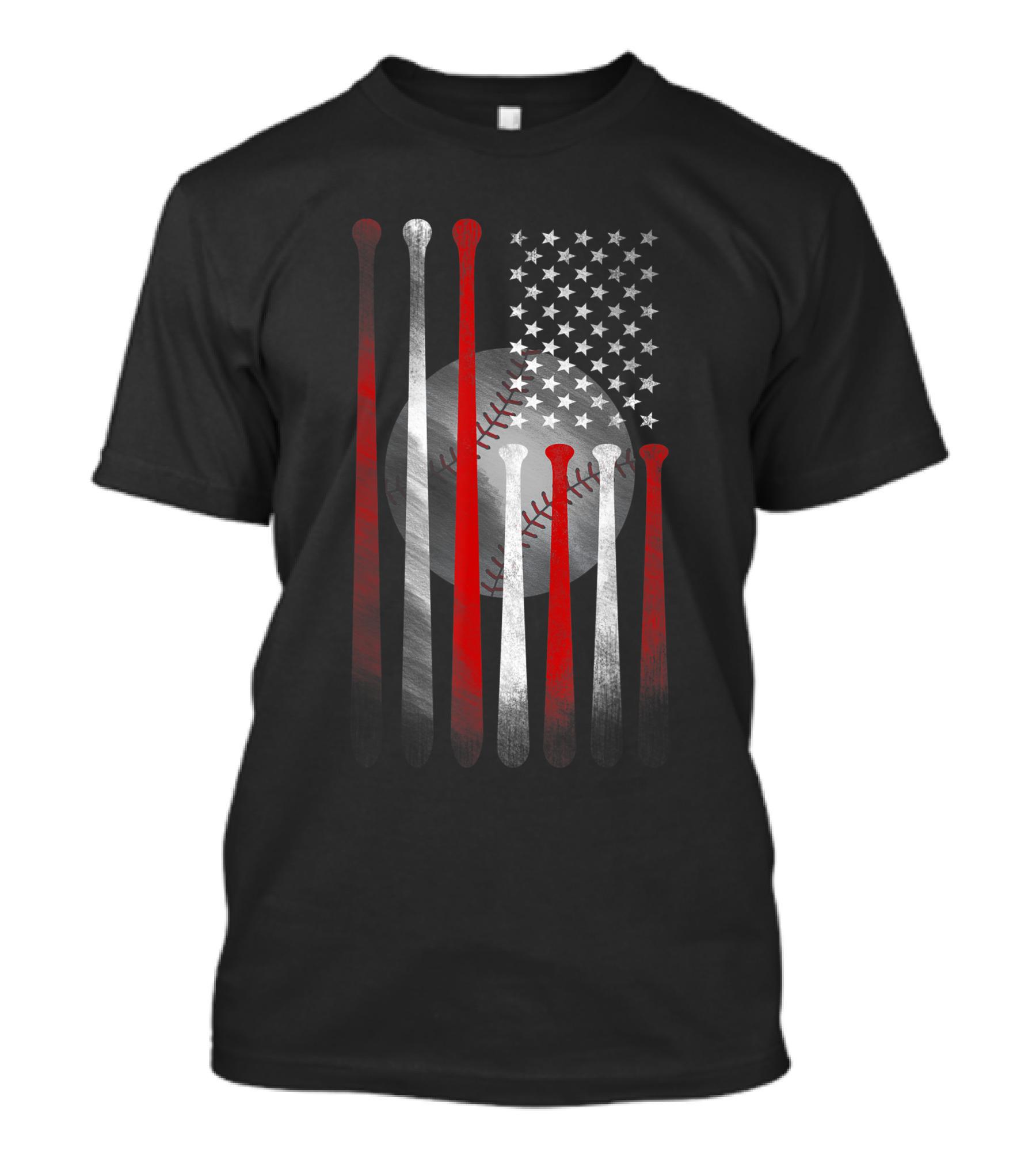 Vintage American Flag Baseball Bats T-Shirt