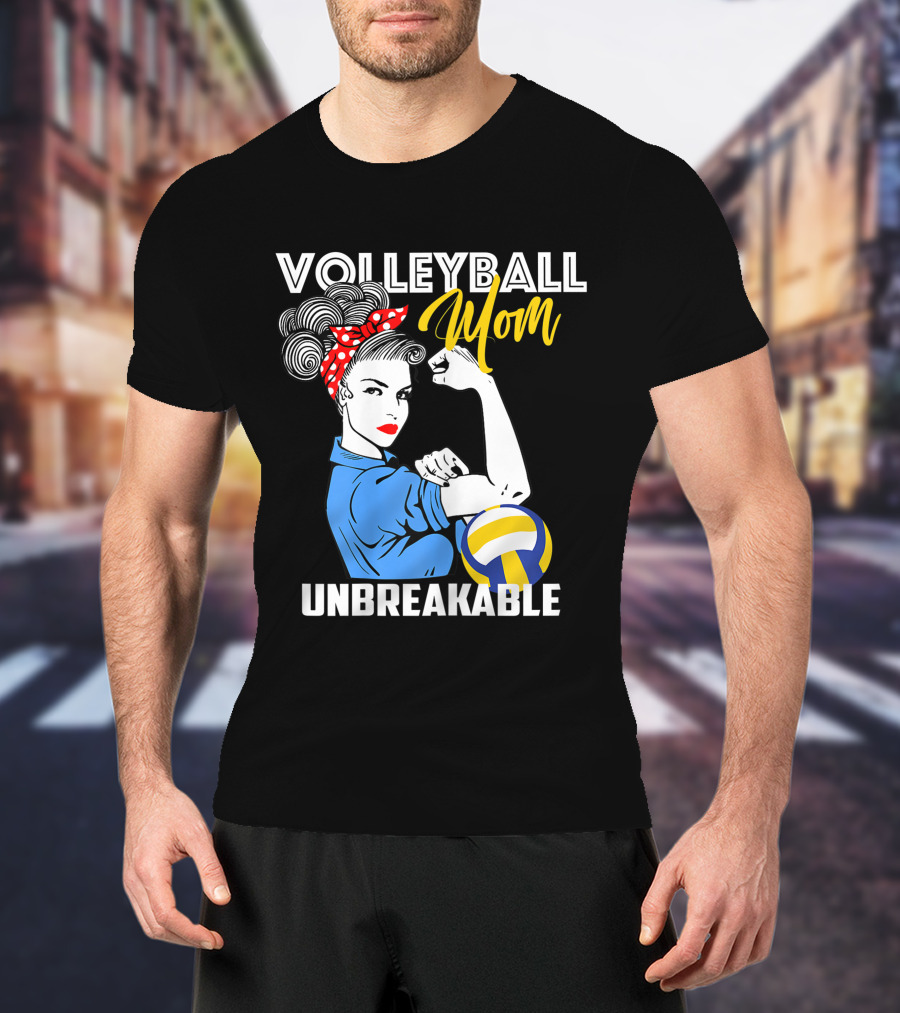 Volleyball Mom Unbreakable Strong Femininity Empowerment Iconic T-Shirt