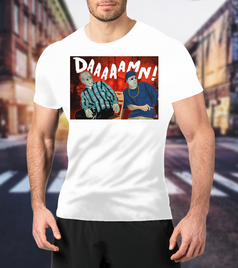 Daaaamn Horror Parody Friday Movie Scene T-Shirt