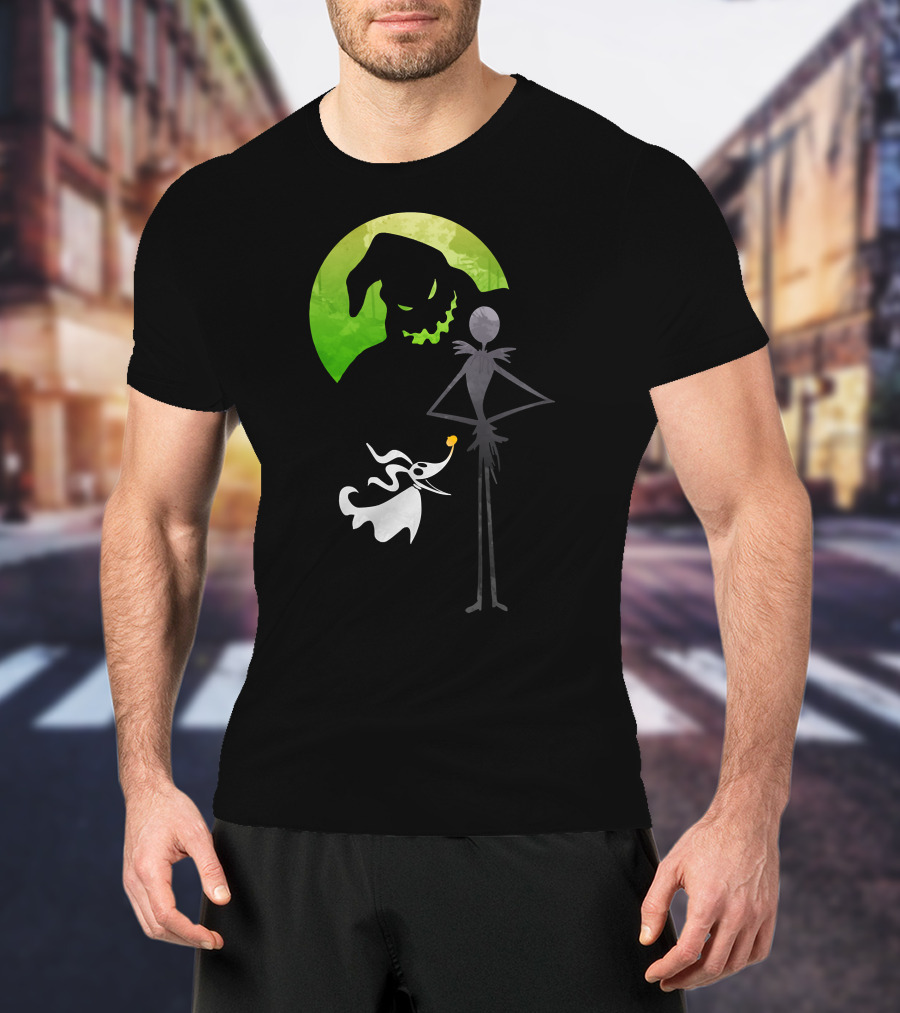 Jack Skellington Zero Oogie Boogie Moon T-Shirt