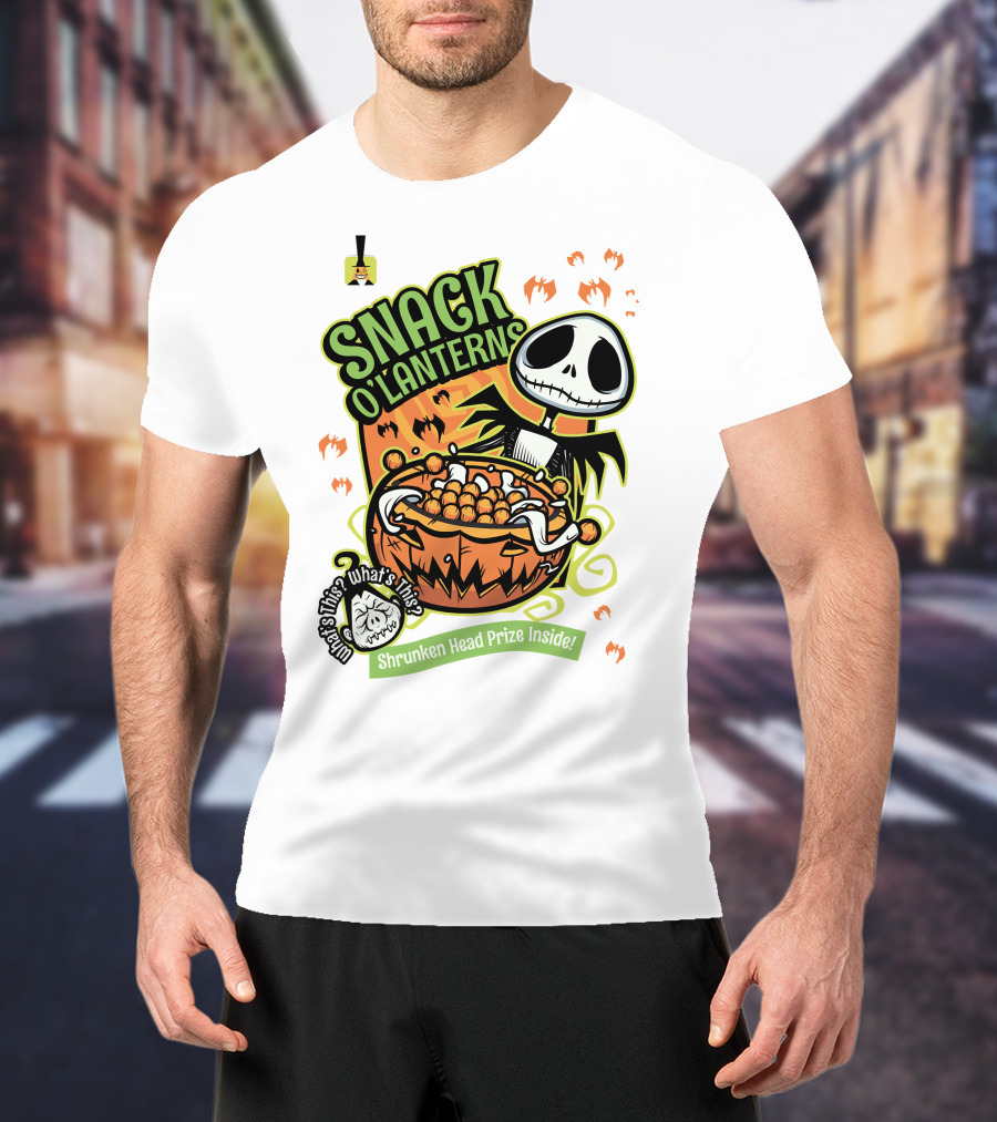 Snack O'Lanterns What's This Shrunken Head Prize Inside T-Shirt