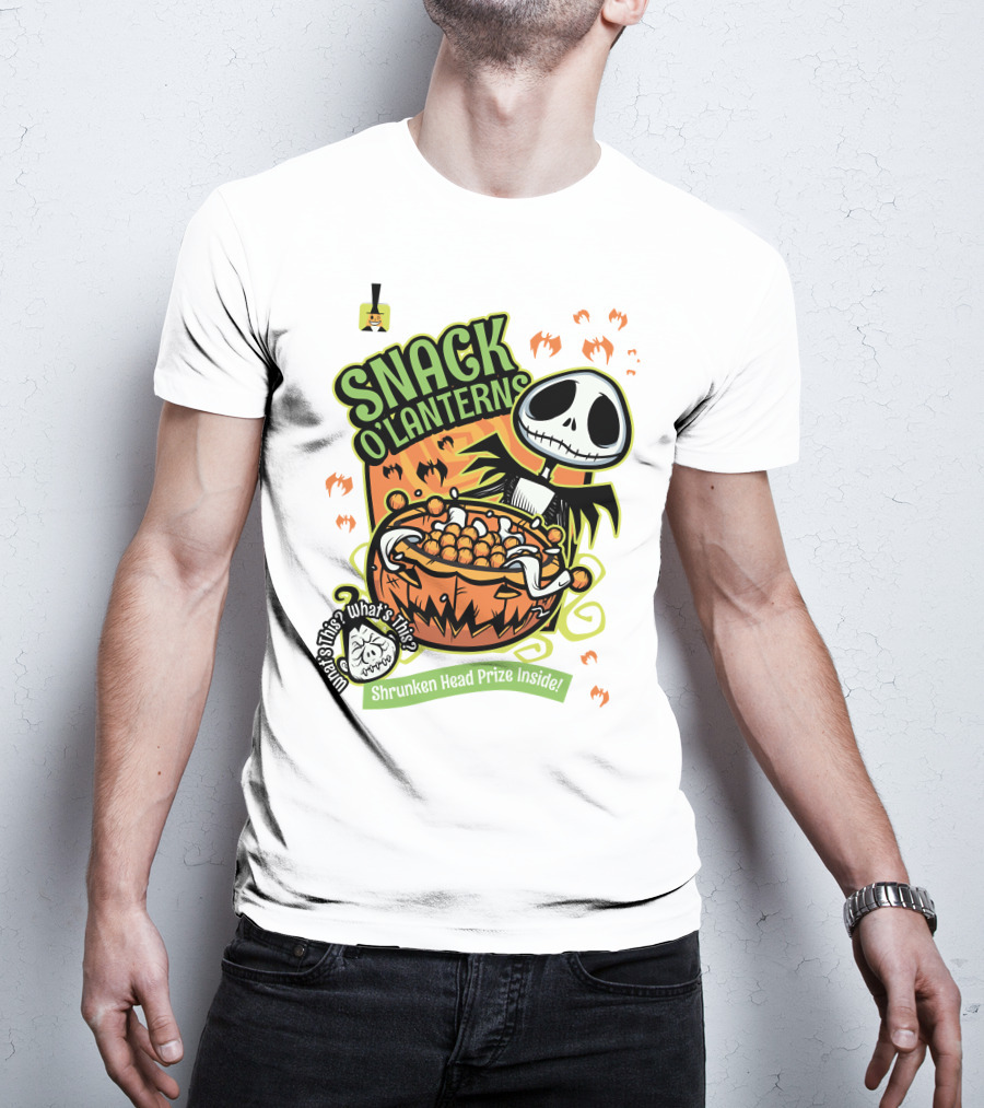 Snack O'Lanterns What's This Shrunken Head Prize Inside T-Shirt