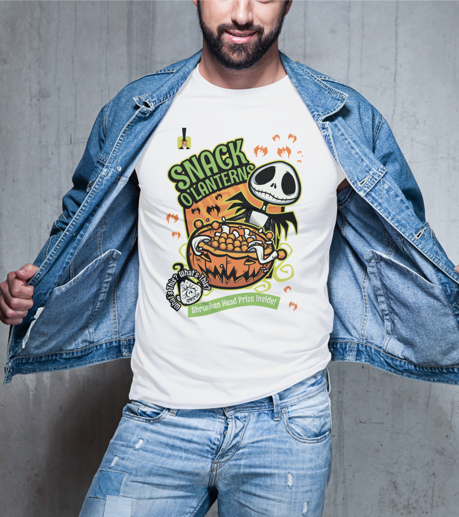 Snack O'Lanterns What's This Shrunken Head Prize Inside T-Shirt
