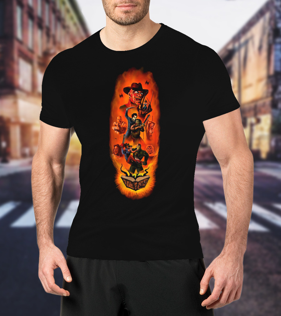 Freddy Kurger Michael Myers Freddy Krueger Michael Myers Iconic Horror Characters T-Shirt