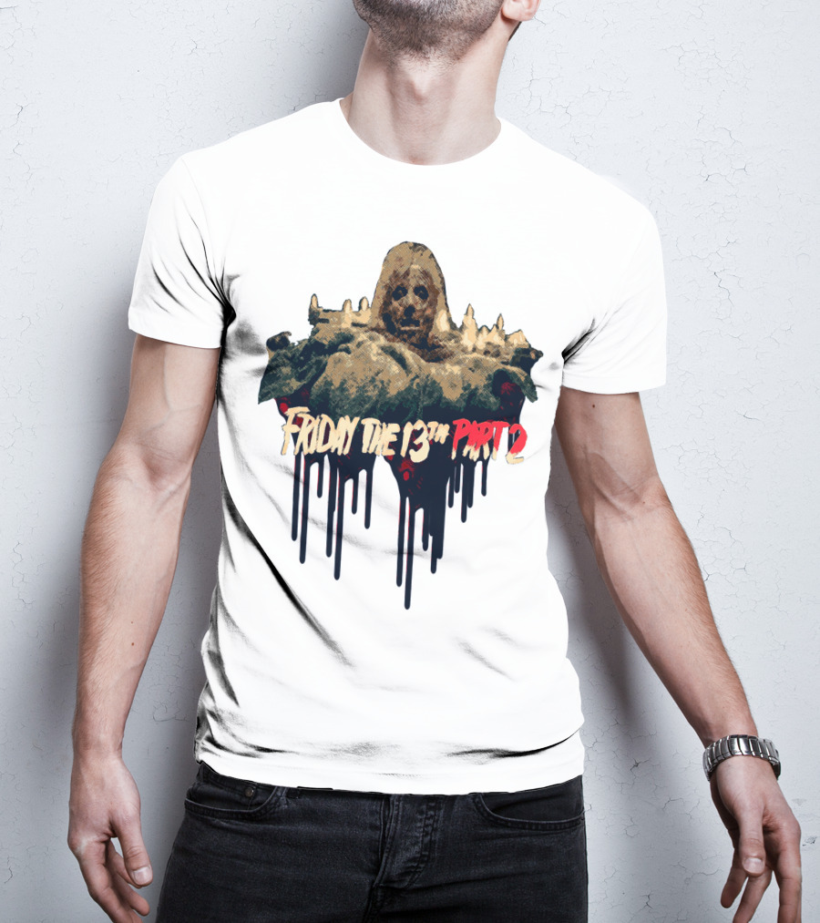 Friday The 13th Part 2 Dripping Mask Horror T-Shirt
