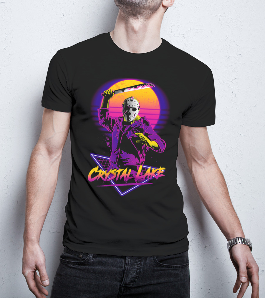 Jason Voorhees Neon Crystal Lake T-Shirt