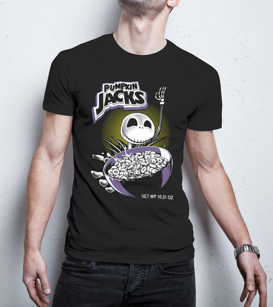 Pumpkin Jacks Cereal Halloween Skeleton NET WT 10.31 OZ T-Shirt
