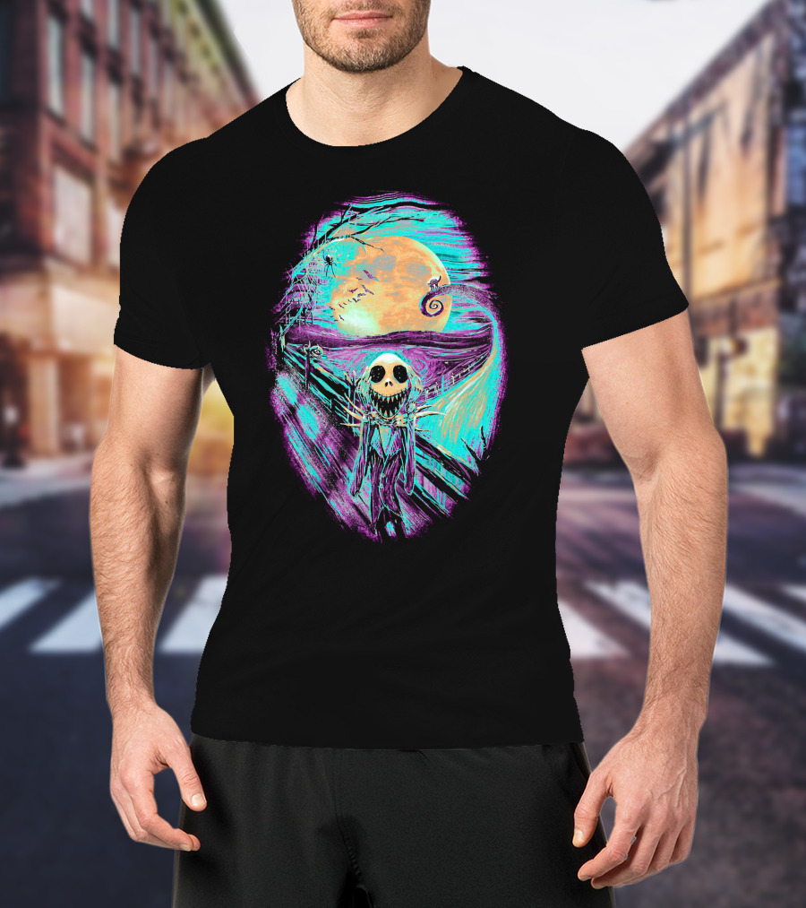 The Scream Before Christmas Nightmare Jack Moon Scene T-Shirt