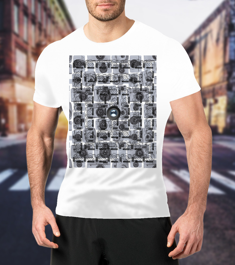 Camera Capture Memory Retro Collage T-Shirt