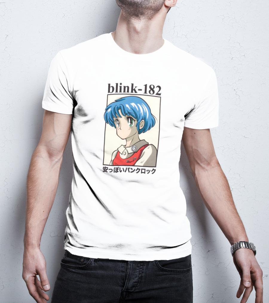 Blink 182 Anime Style Art Punk Rock Kanji T-Shirt