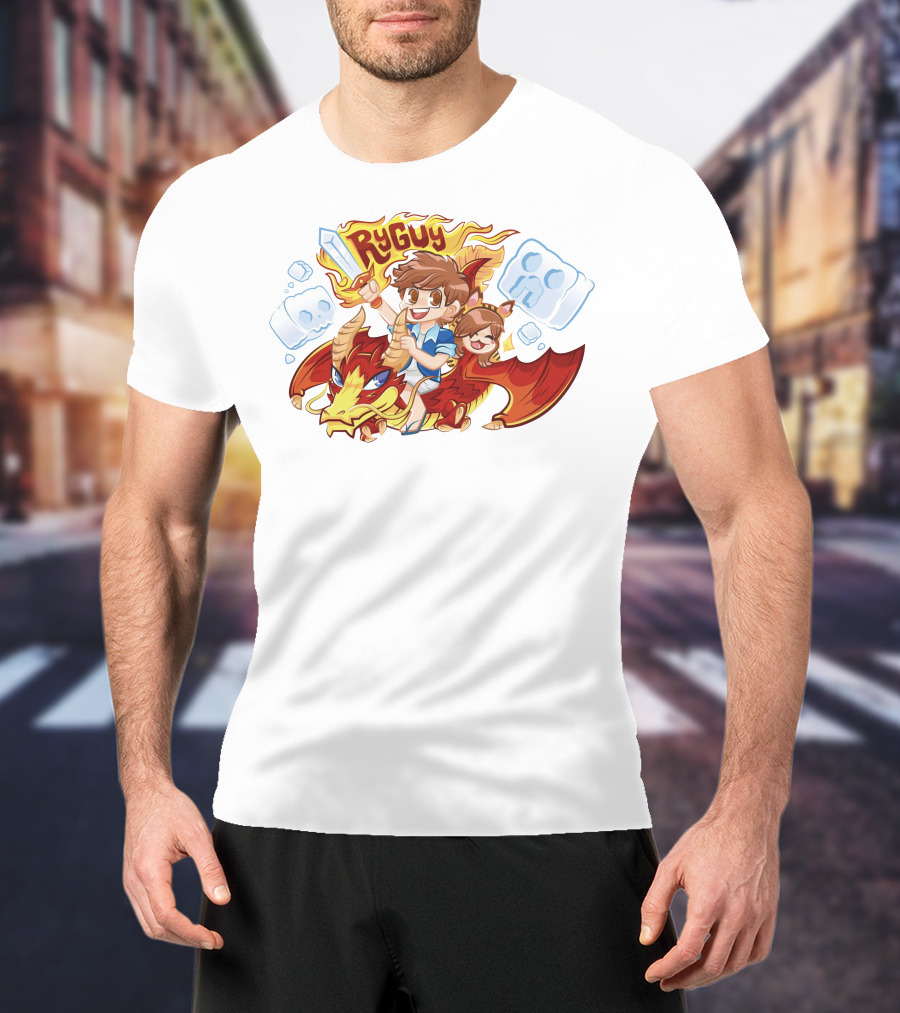 RyGuy Rocky Red Dragon Riding Adventure Fun T-Shirt