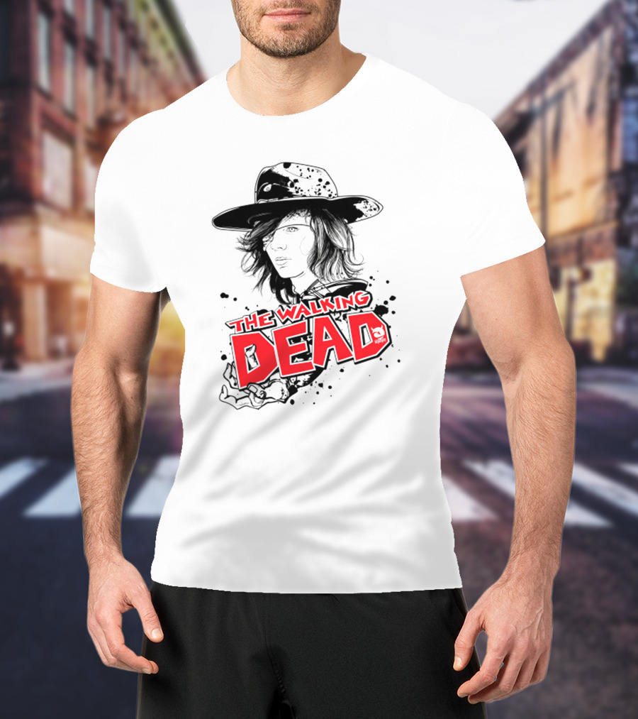 The Walking Dead Character Art Black Hat T-Shirt