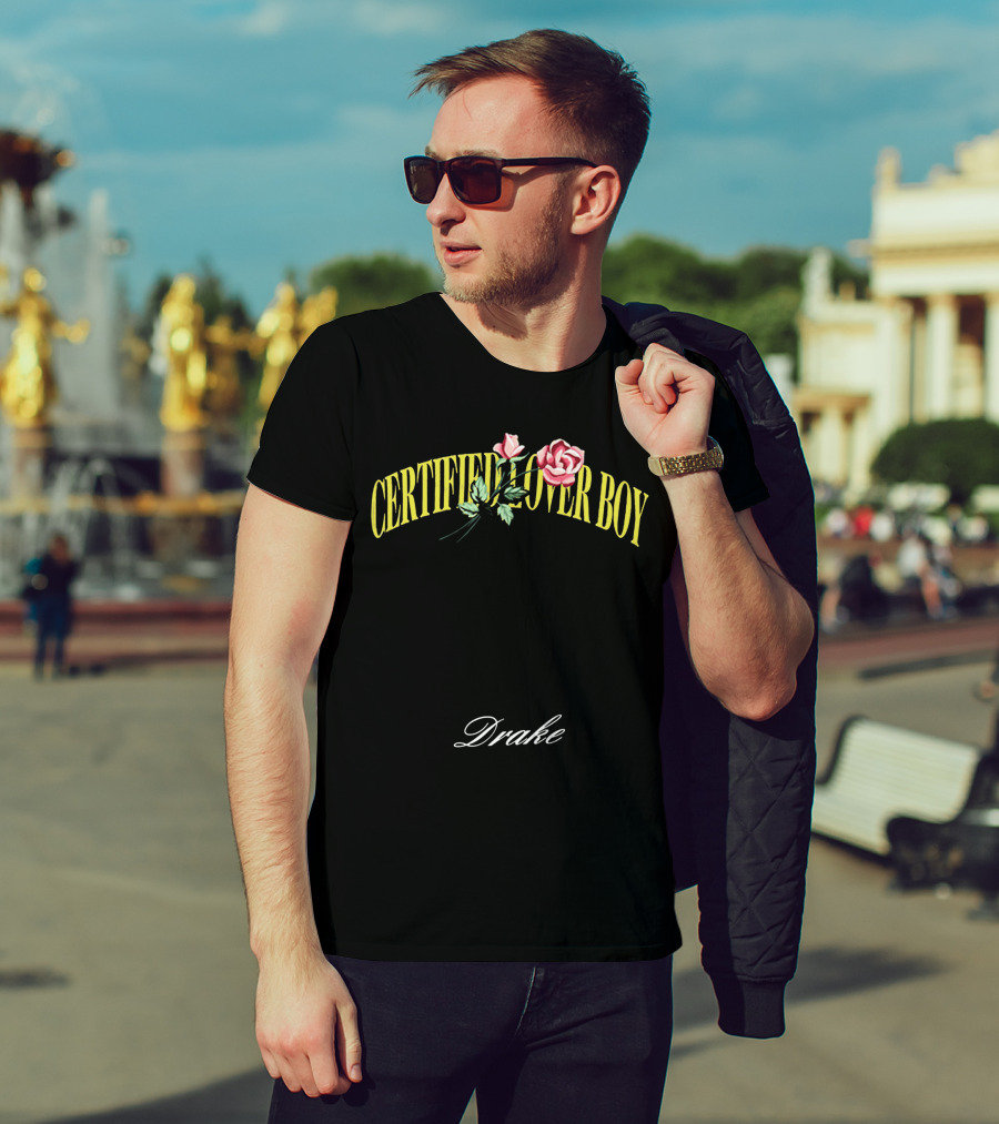 Certified Lover Boy Drake Roses T-Shirt