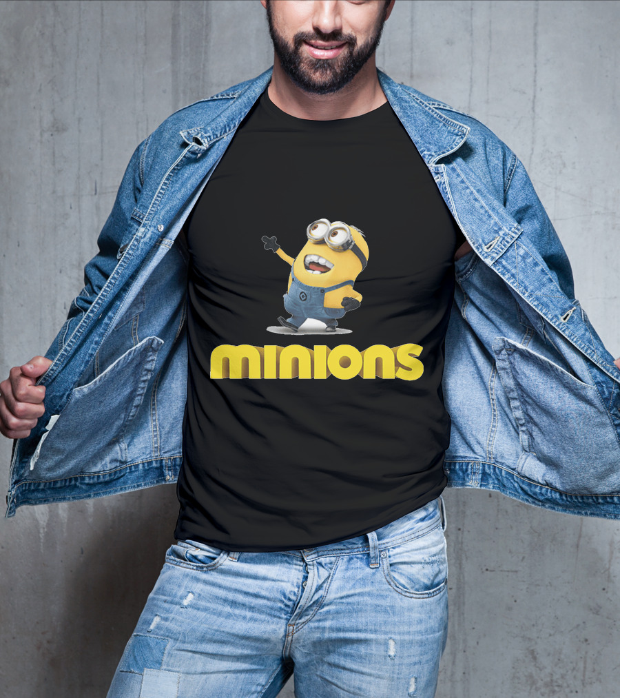 Minions Character With Iconic Yellow Costume And Goggles T-Shirt